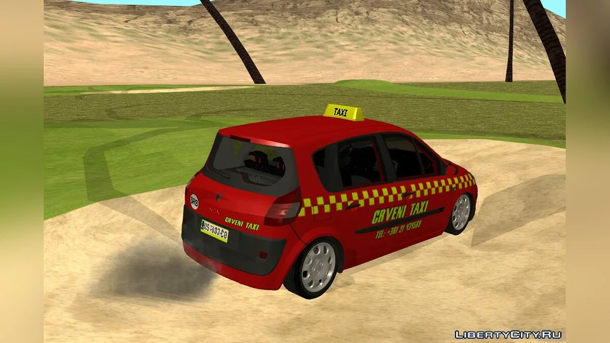 Renault Scenic Mk2 Crveni Taxi / GTA San Andreas