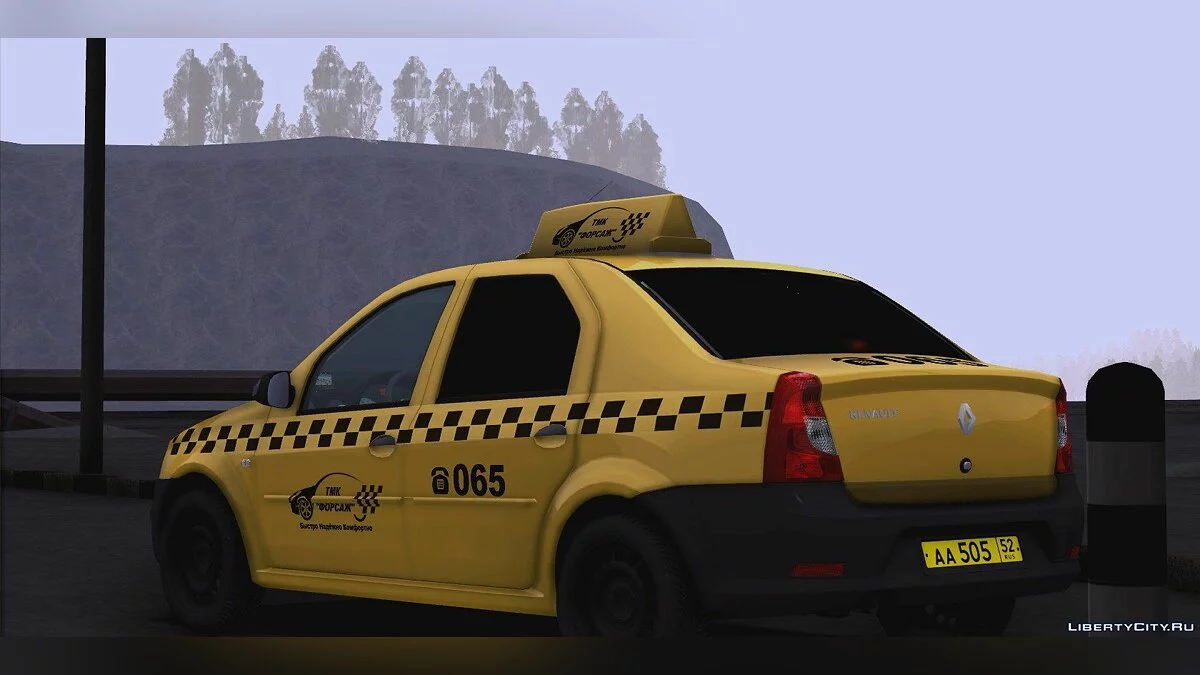 Renault Logan 2009 Такси  / GTA San Andreas