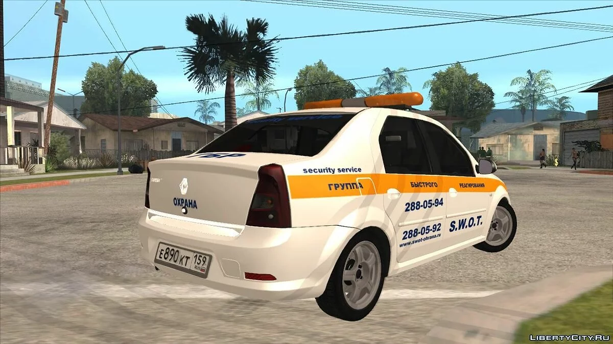 Renault Logan ЧОП "S.W.O.T." / GTA San Andreas