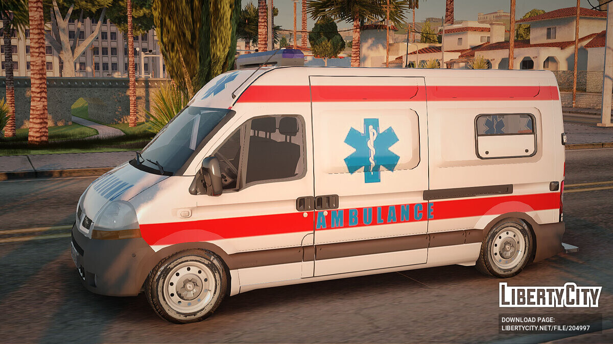 Скачать Renault Master Скорая помощь Сербии для GTA San Andreas