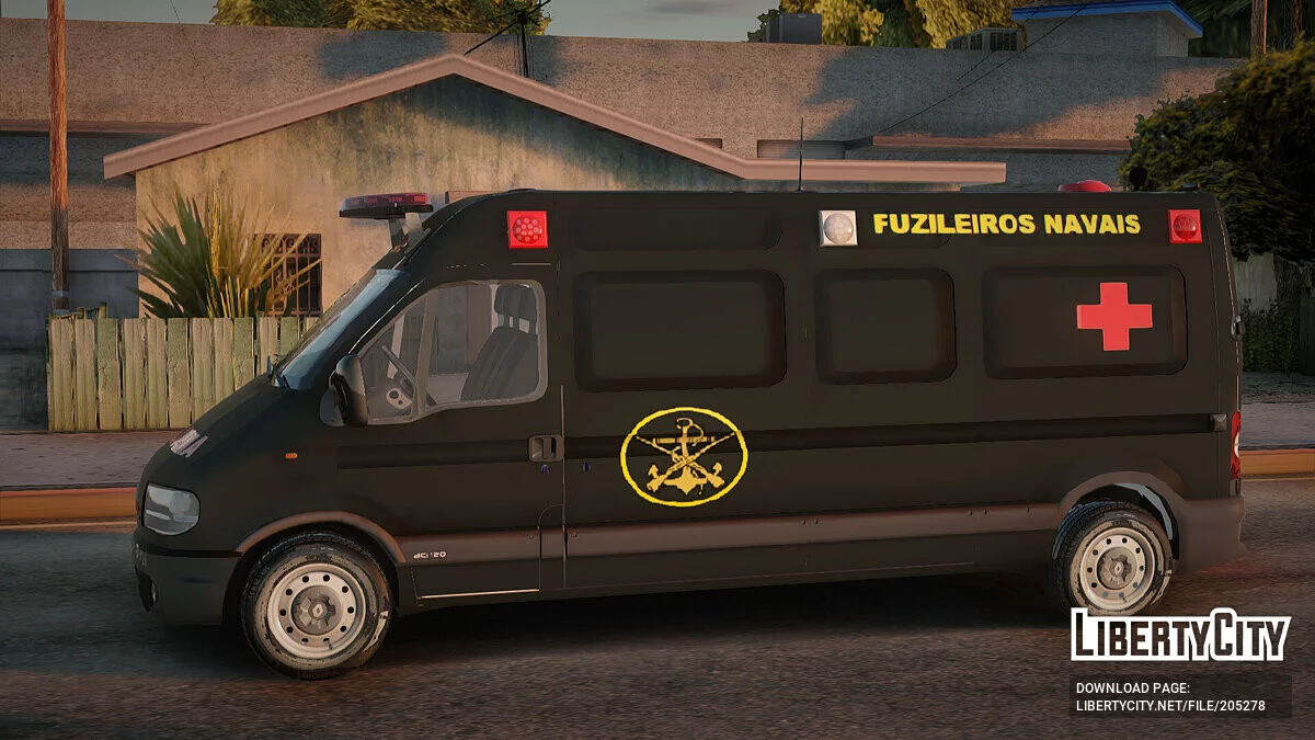 Renault Master Ambulance Dos Fuzileiros Navais / GTA San Andreas