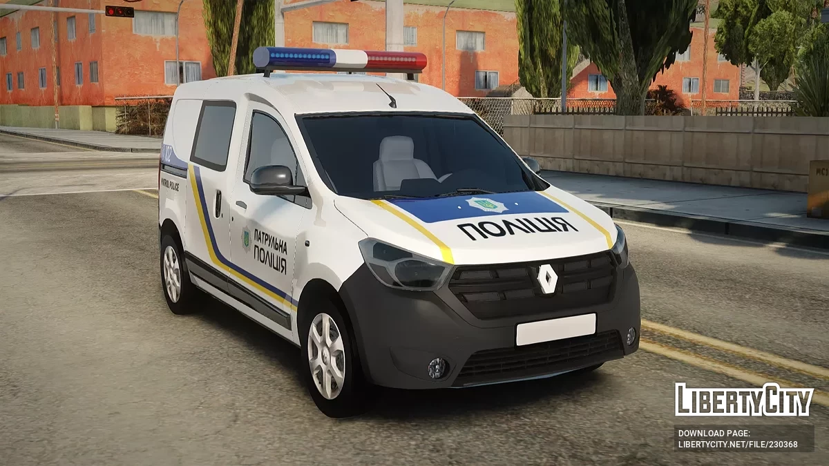 Renault Dokker Полиция Украины / GTA San Andreas
