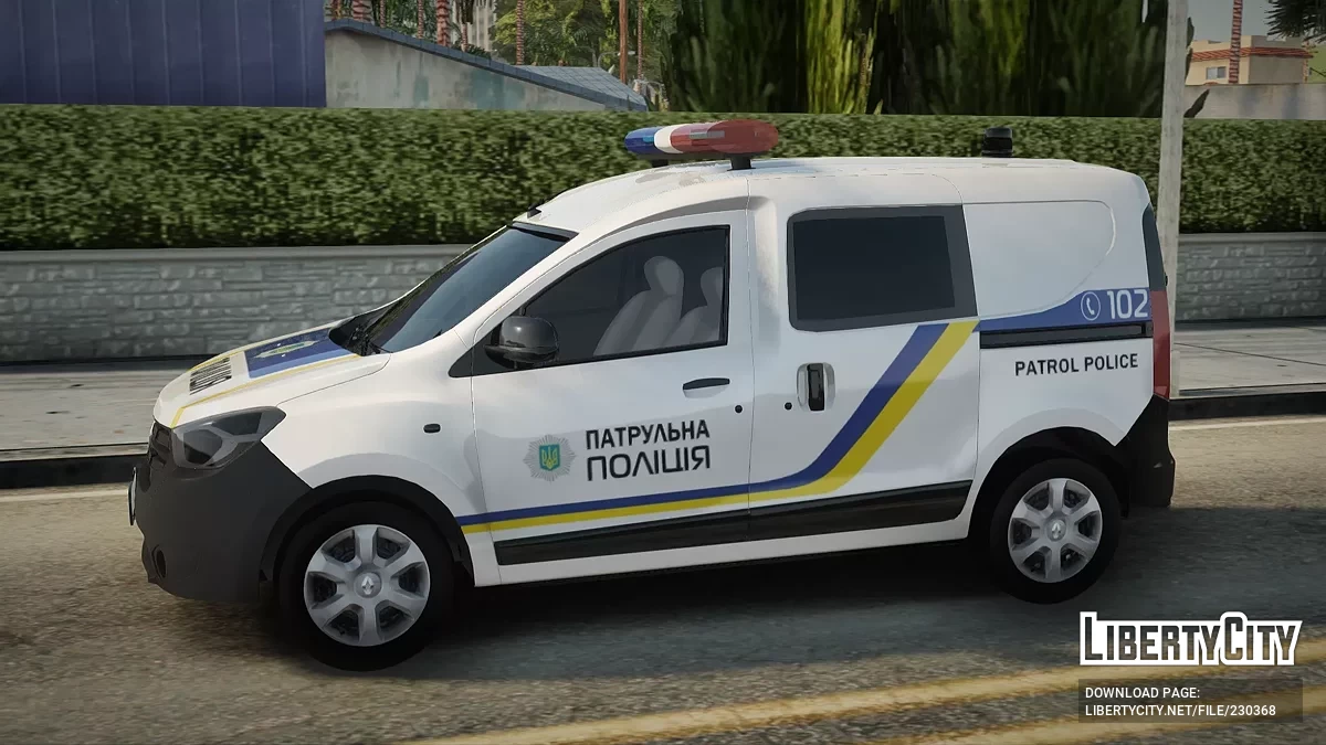 Renault Dokker Полиция Украины / GTA San Andreas