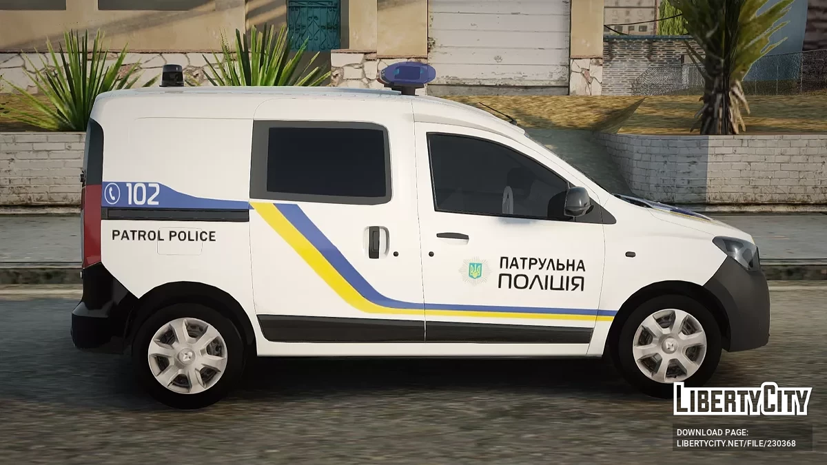 Renault Dokker Полиция Украины / GTA San Andreas