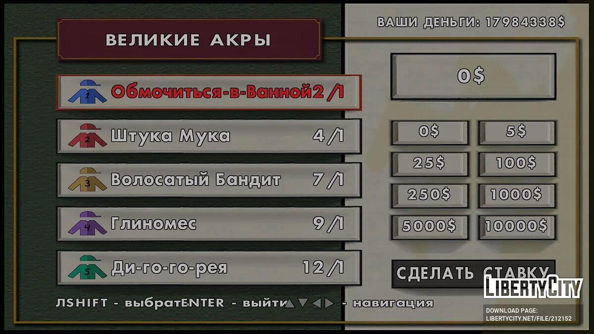 Двойной русификатор (MSKL & SanLtd) / GTA San Andreas