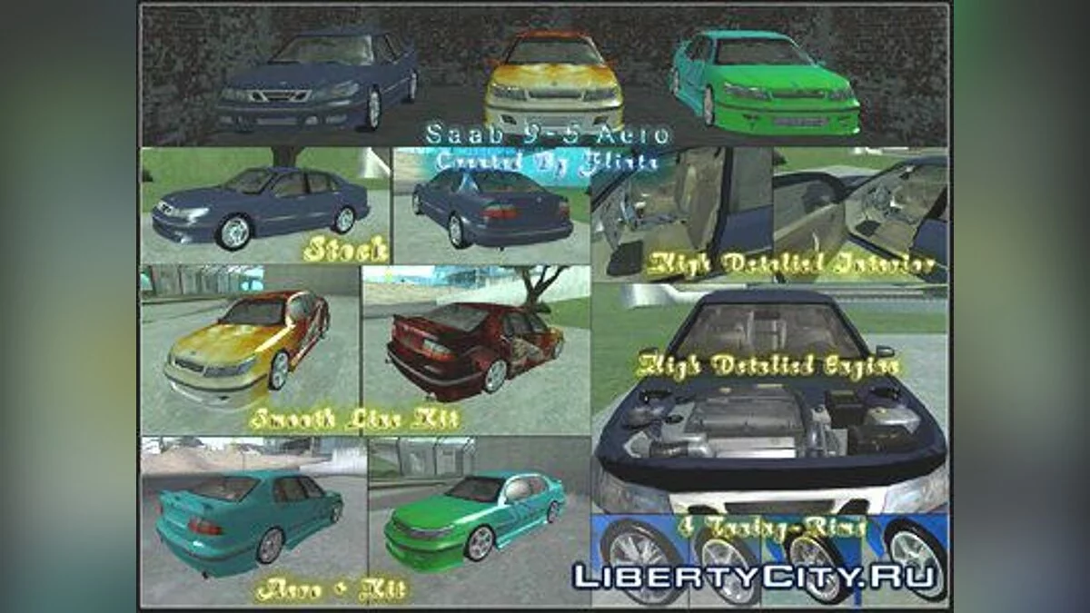 2000 SААB 9-5 Aero Sedan (tunable) / GTA San Andreas