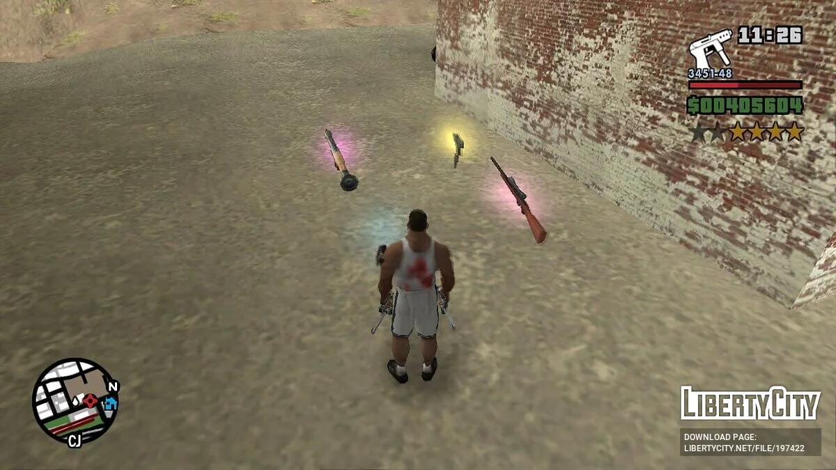 Стартовое сохранение для модификации The Challenge / GTA San Andreas
