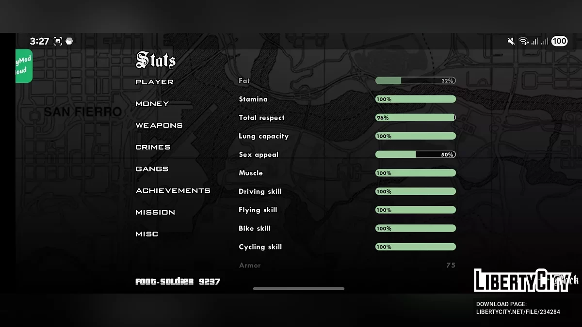 Стопроцентное сохранение игры / GTA San Andreas