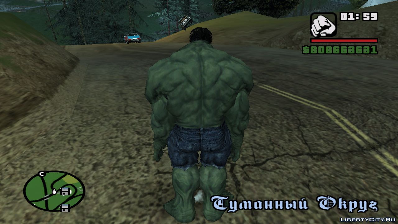 Гта мод на халка. GTA sa Халк. Халк в GTA San Andreas. Grand Theft auto San Andreas Hulk. GTA San Andreas Hulk Mod.
