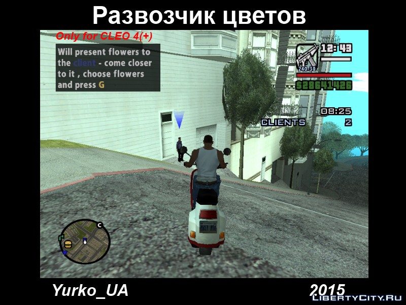 Скин развозчика пиццы для gta sa