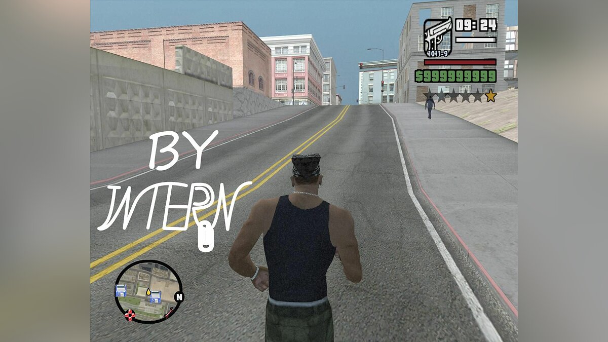 Скачать Мало здоровья при розыске By INTERN для GTA San Andreas