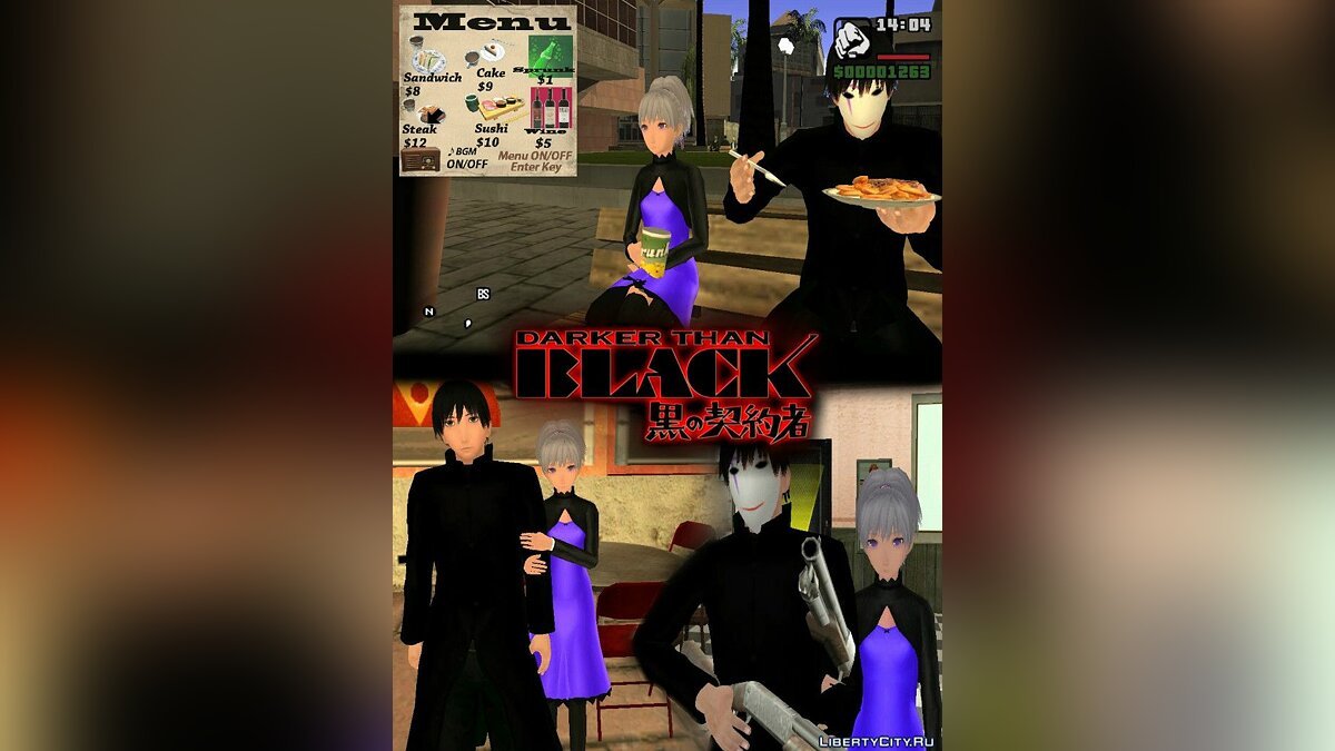 Скачать Darker than black mod для GTA San Andreas