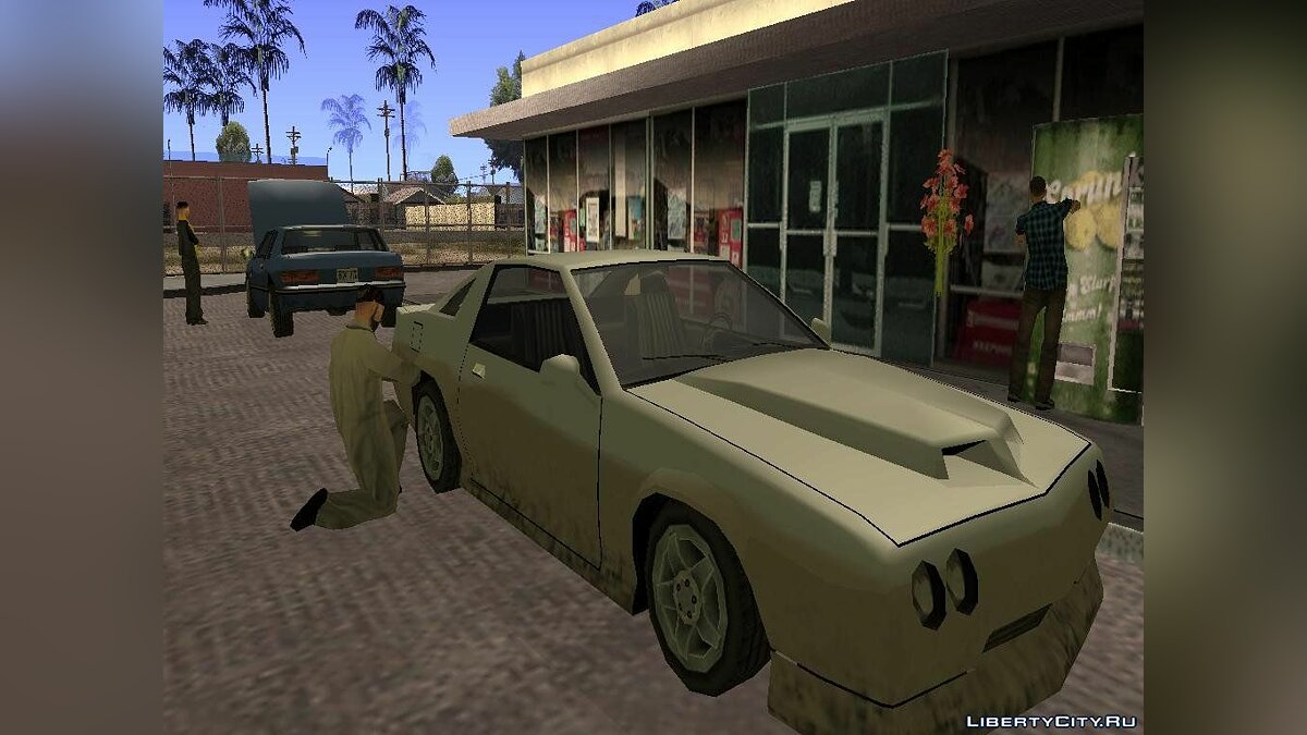 Оживлённая заправка в Лос Сантос V 2.0 для GTA San Andreas - Картинка #5