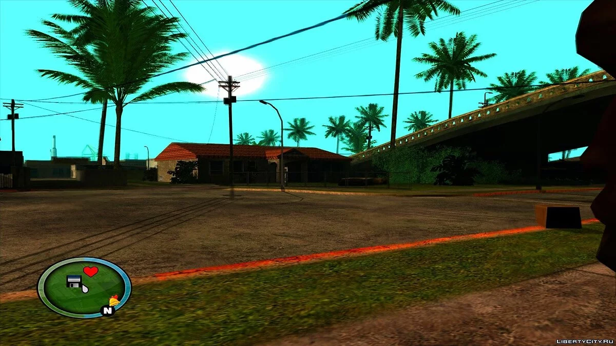 Сидеть и прислониться к стене / GTA San Andreas