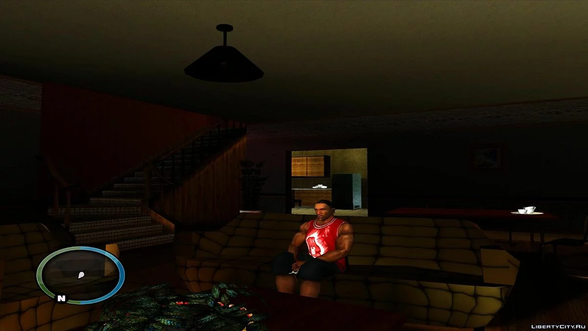 Сидеть и прислониться к стене / GTA San Andreas