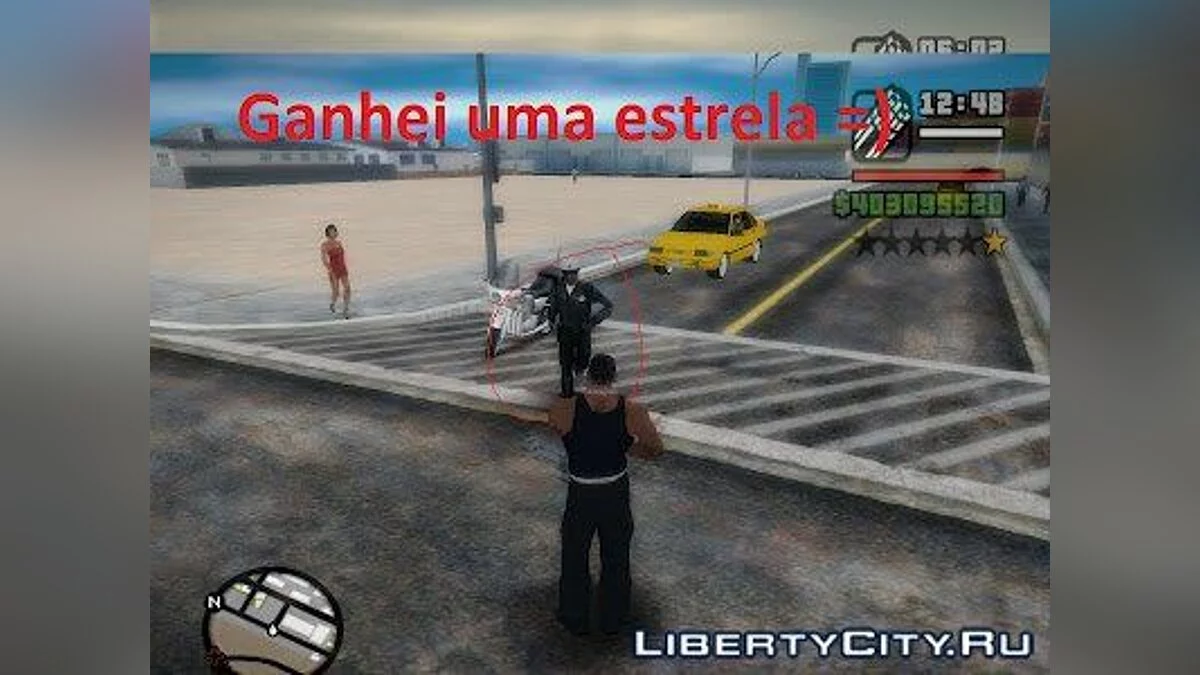 Пешеходы пугаются когда видят оружие / GTA San Andreas