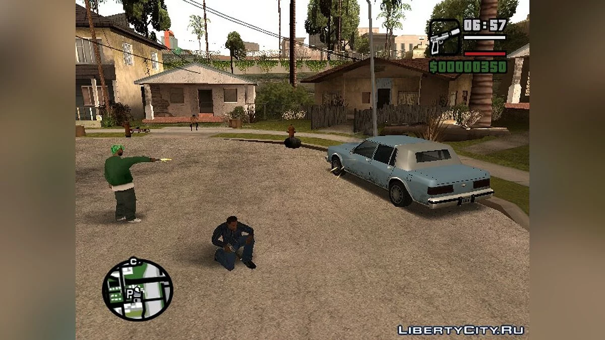 Банда игрока атакует транспорт / GTA San Andreas