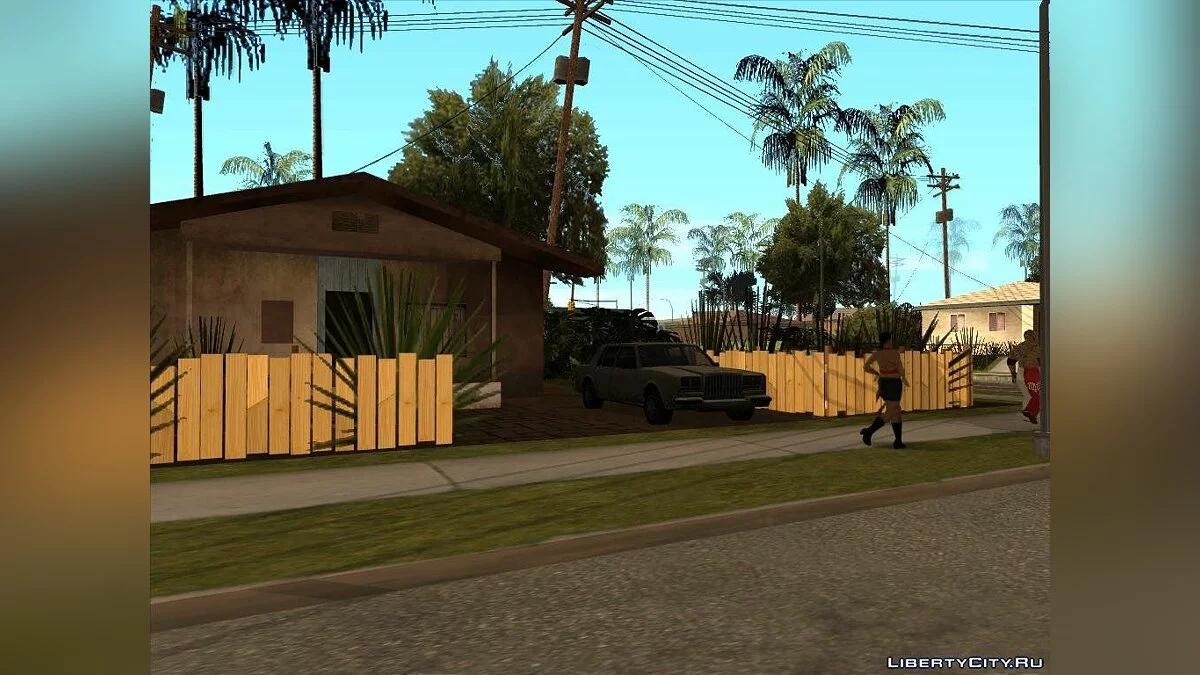Припаркованый транспорт на Грув Стрит / GTA San Andreas