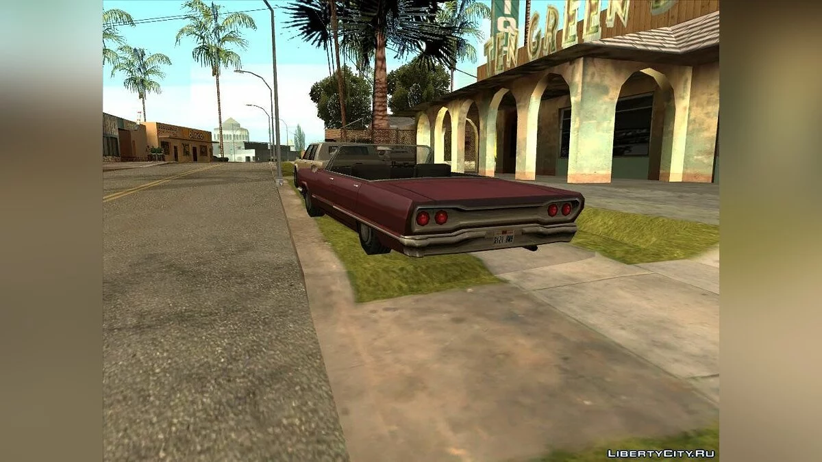 Припаркованый транспорт на Грув Стрит / GTA San Andreas