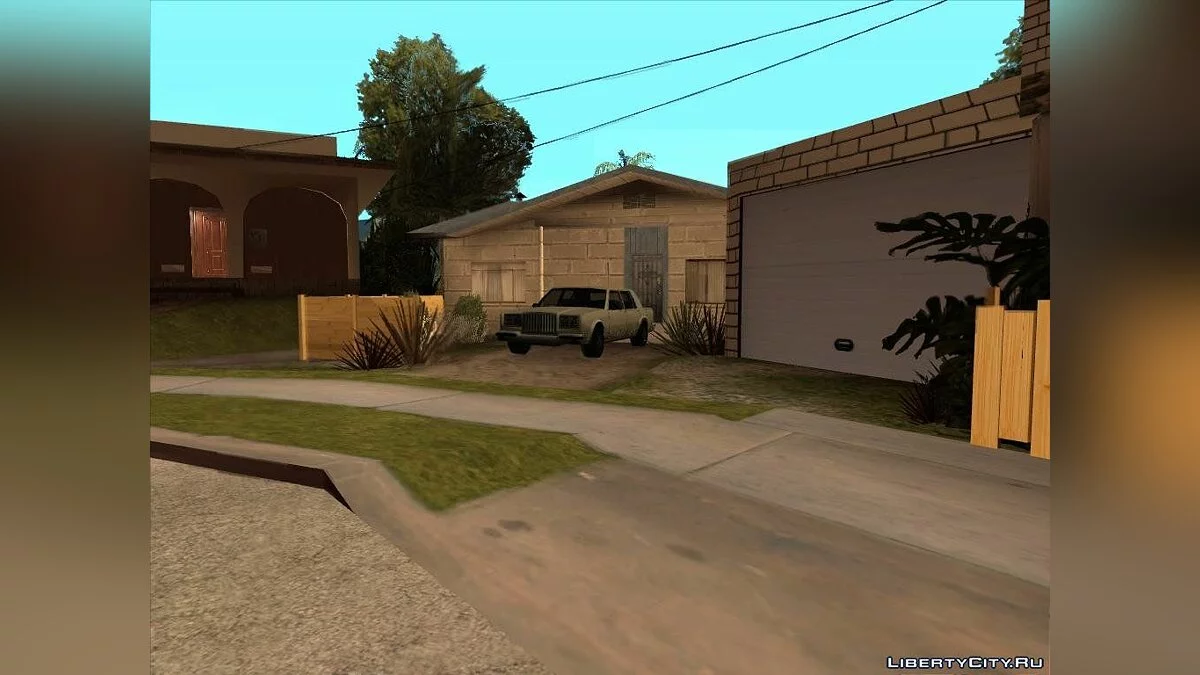 Припаркованый транспорт на Грув Стрит / GTA San Andreas