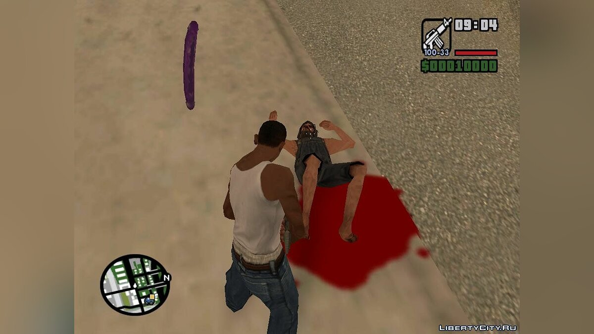 Скачать Неадекватный пед для GTA San Andreas