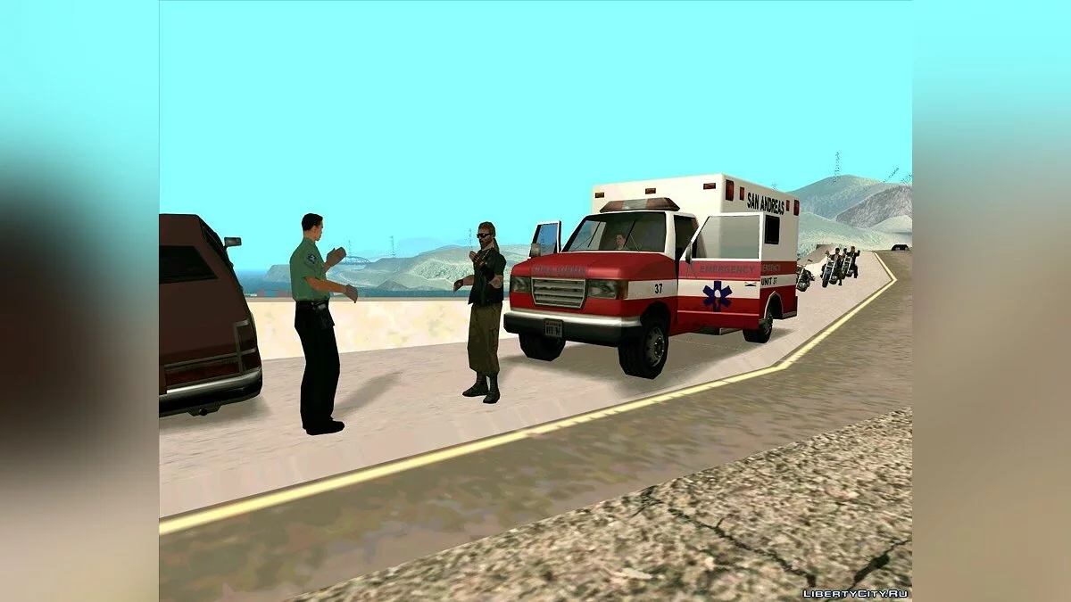 ДТП на мосту Гарвер / GTA San Andreas