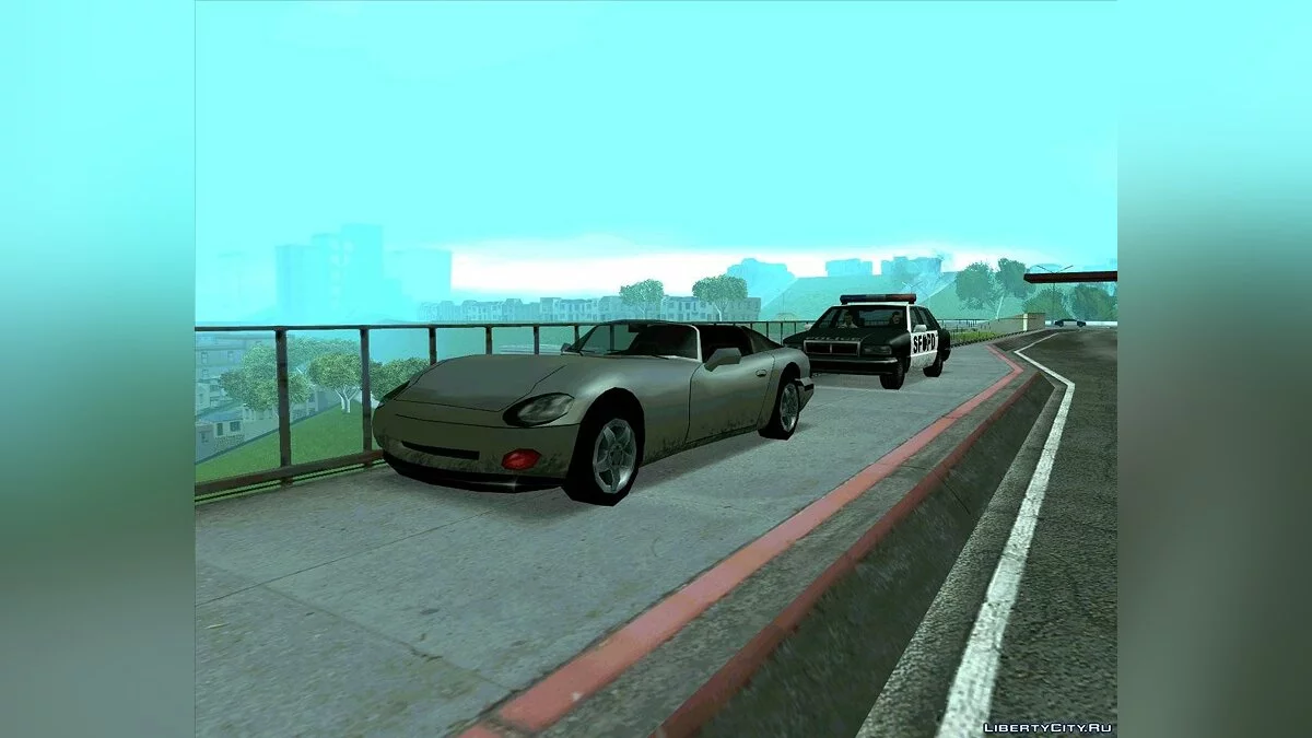 ГАИшник на мосту Гант / GTA San Andreas