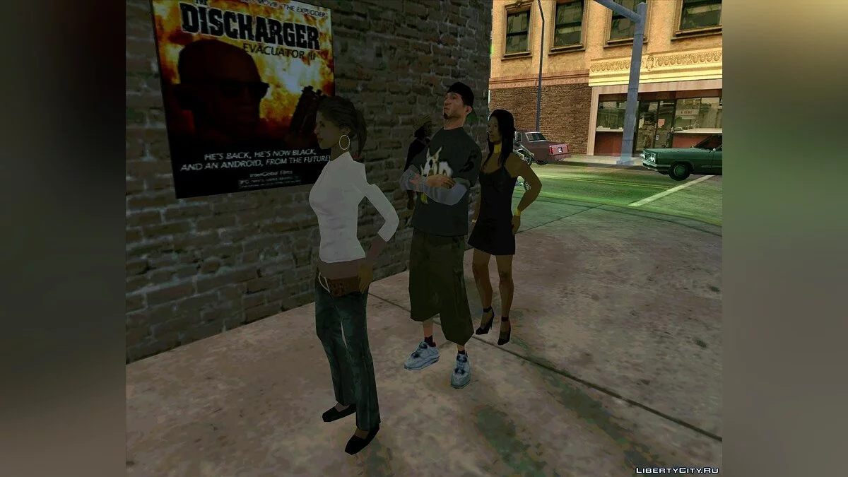 Очередь около кинотеатра / GTA San Andreas