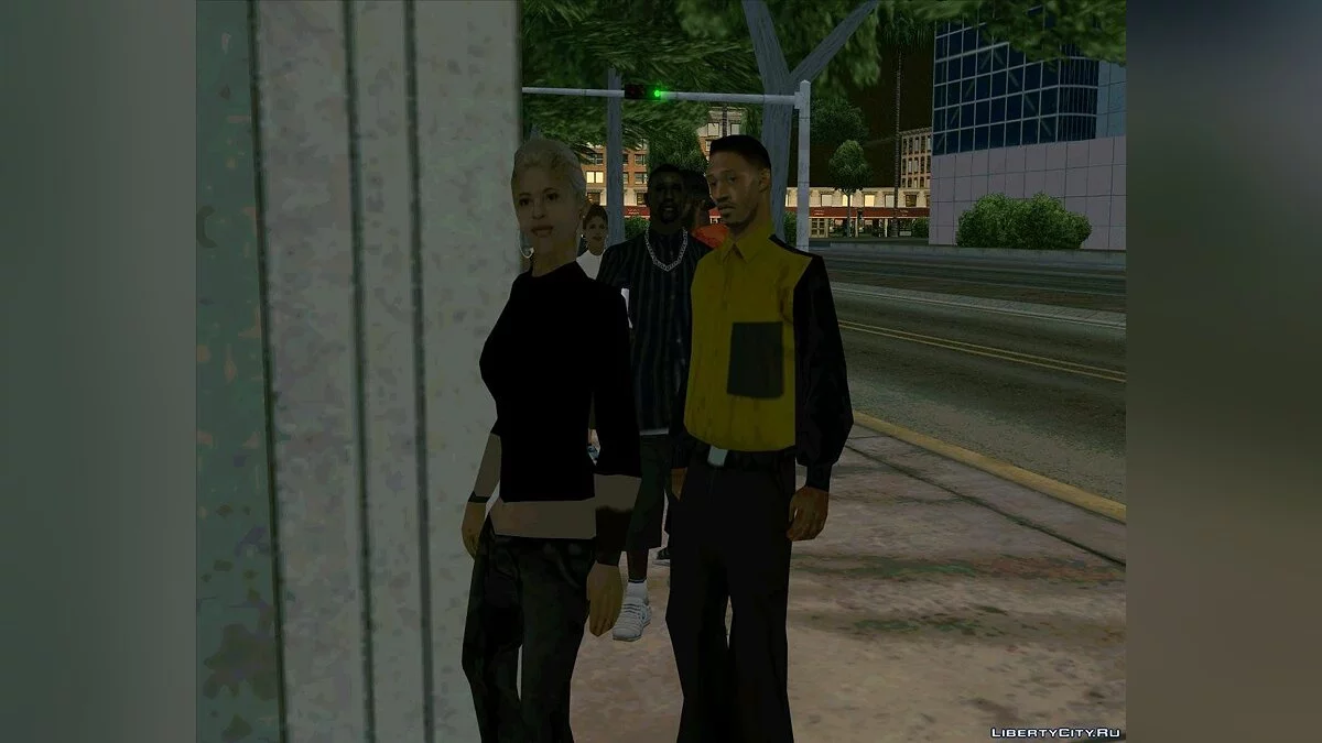 Очередь около кинотеатра / GTA San Andreas