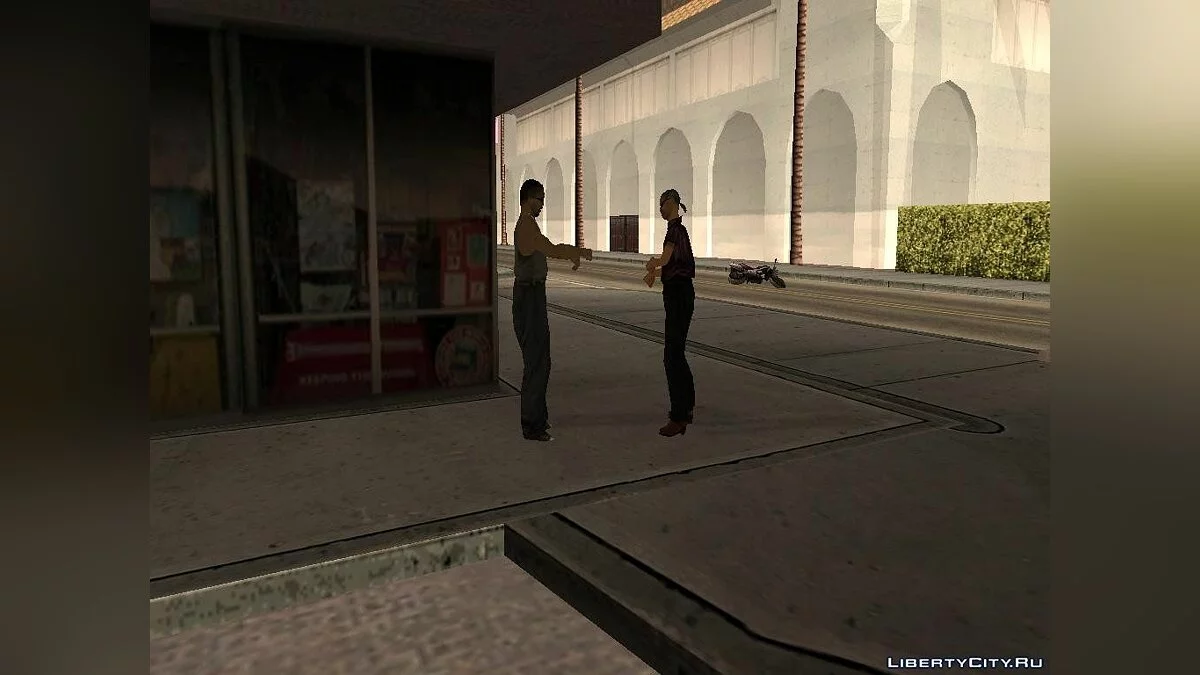 Оживлённая заправка в Лос Сантос V 2.0 / GTA San Andreas
