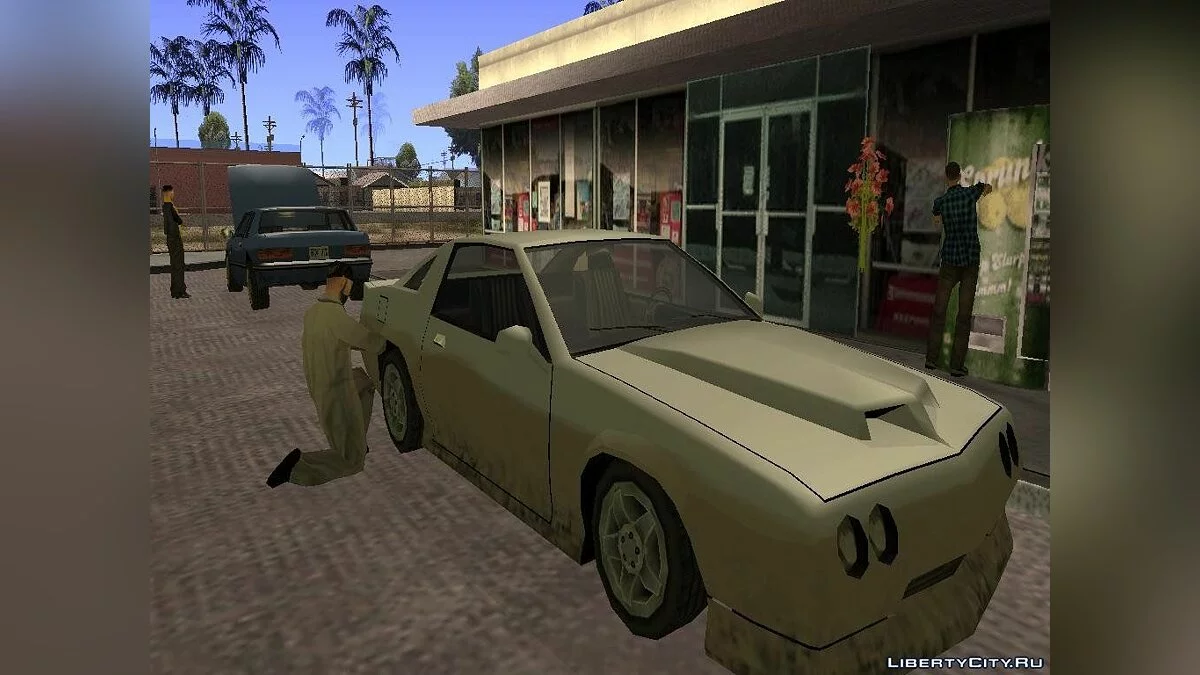 Оживлённая заправка в Лос Сантос V 2.0 / GTA San Andreas