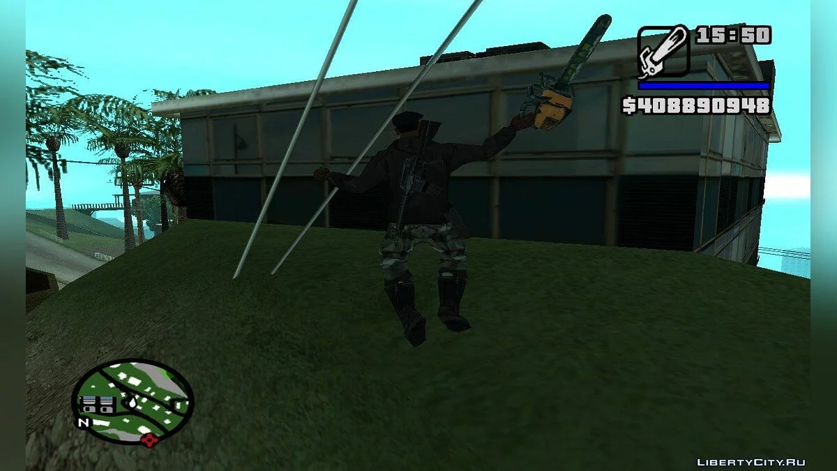 Кидание пилой / GTA San Andreas