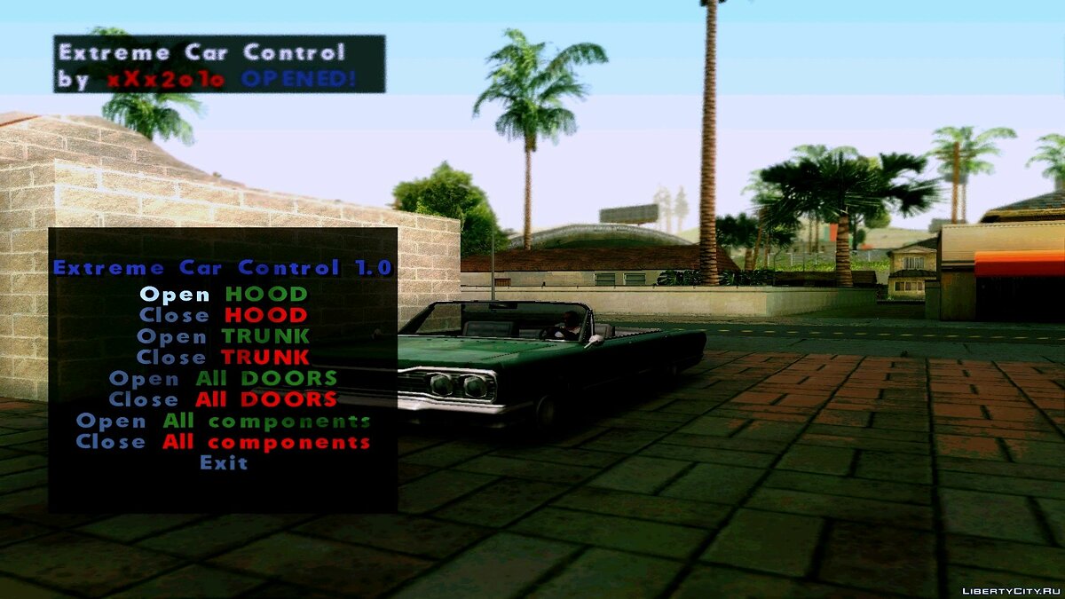 Скачать Extreme Car Control by xXx2o1o 1.0 для GTA San Andreas
