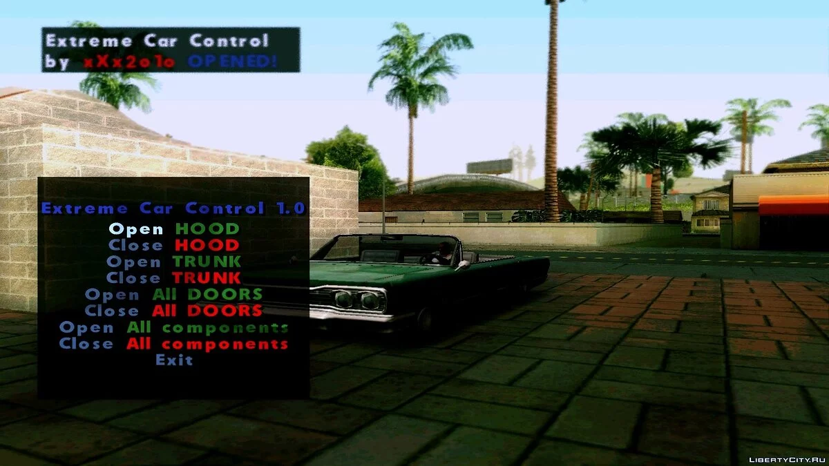 Extreme Car Control by xXx2o1o 1.0 / GTA San Andreas