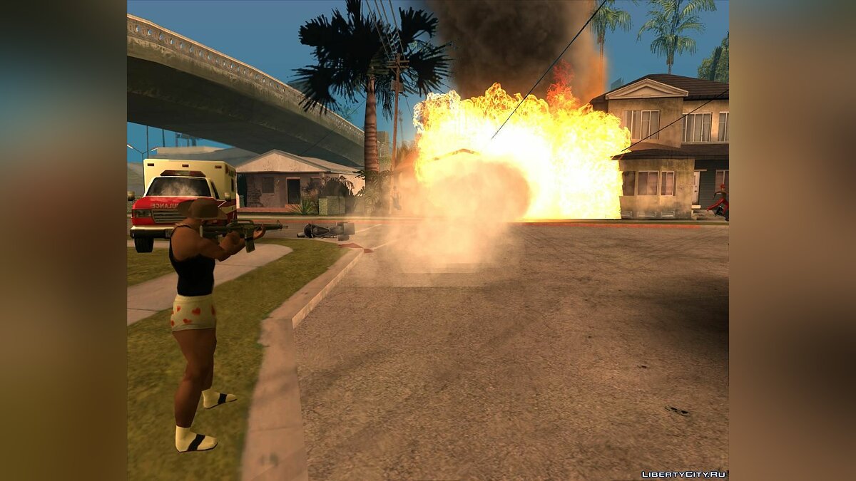 Скачать Grenade Fire Weapon для GTA San Andreas