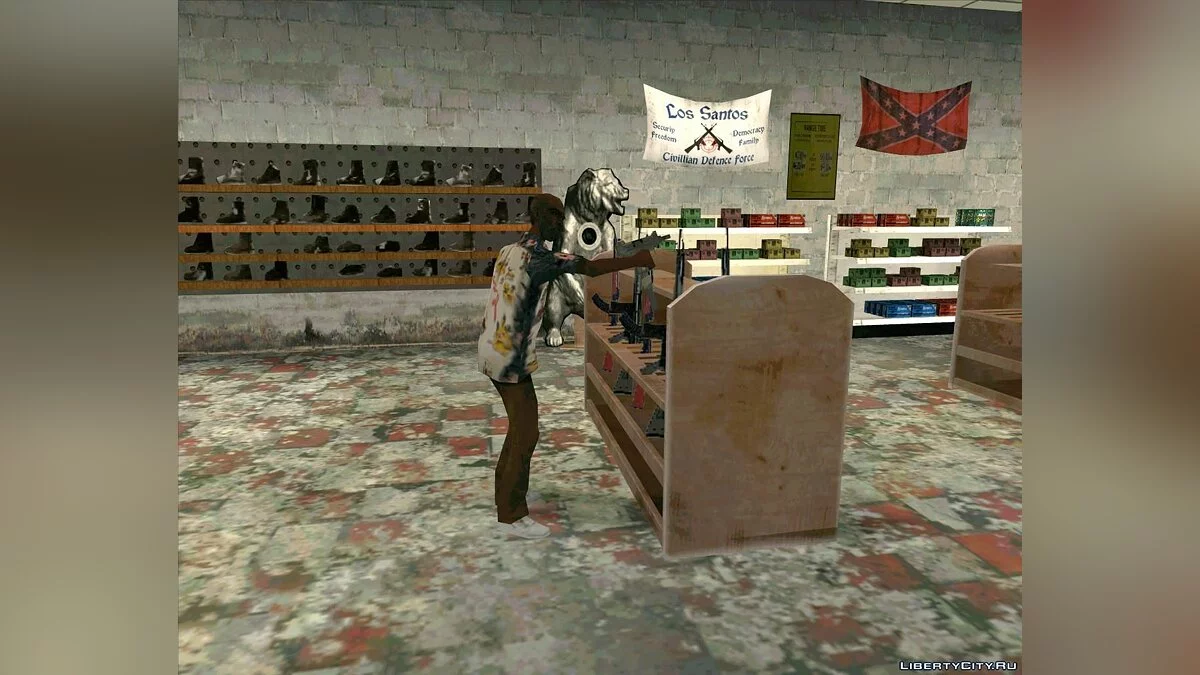 Оживлённый магазин Ammu-Nation v3 / GTA San Andreas