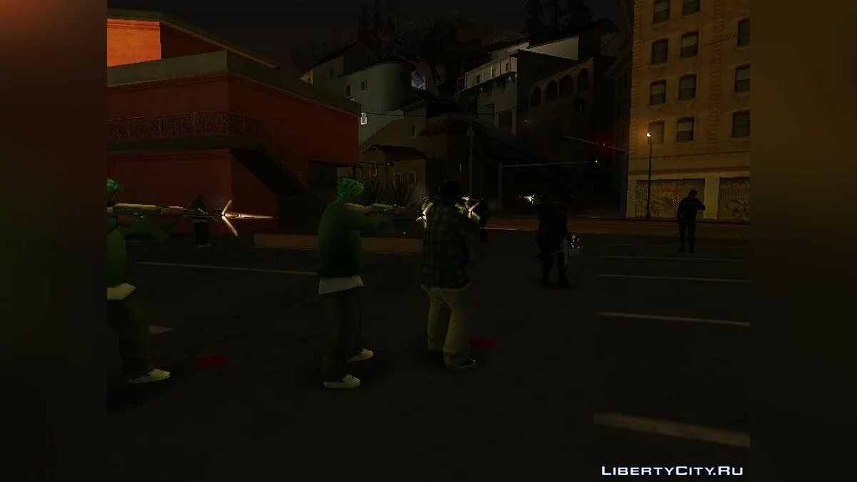 Перестрелка из миссии "воссоединение семей" / GTA San Andreas