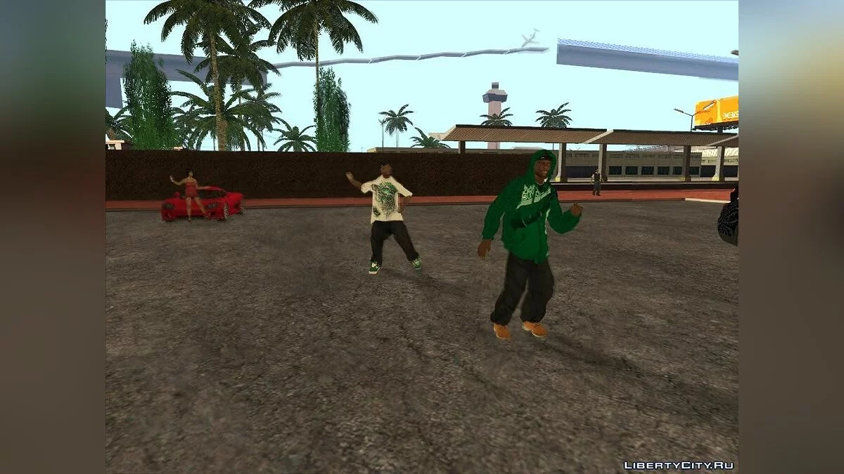 Вечеринка около железнодорожной станции / GTA San Andreas
