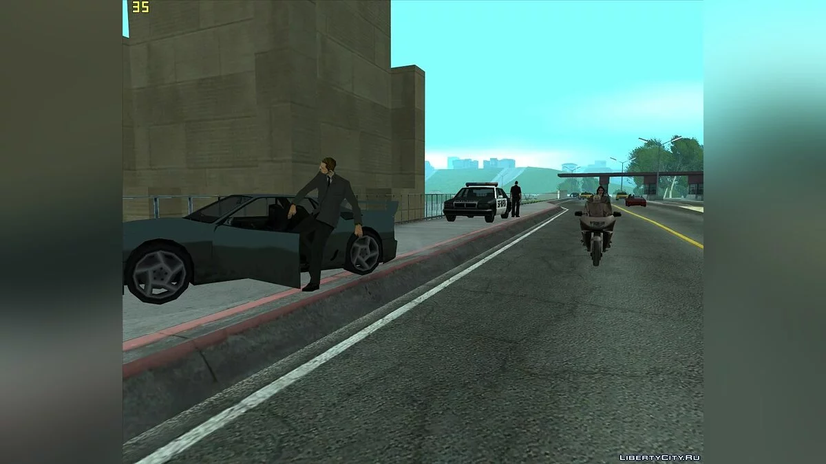 ГАИшник на мосту Гант v3 / GTA San Andreas