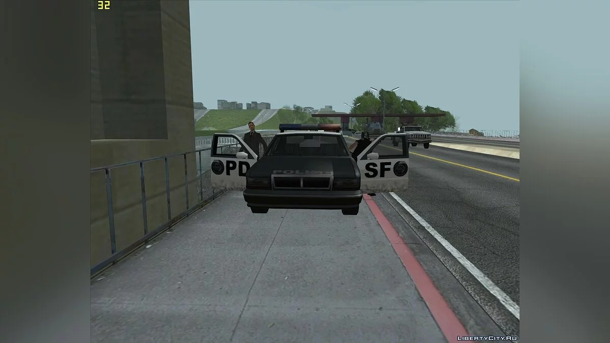 ГАИшник на мосту Гант v3 / GTA San Andreas