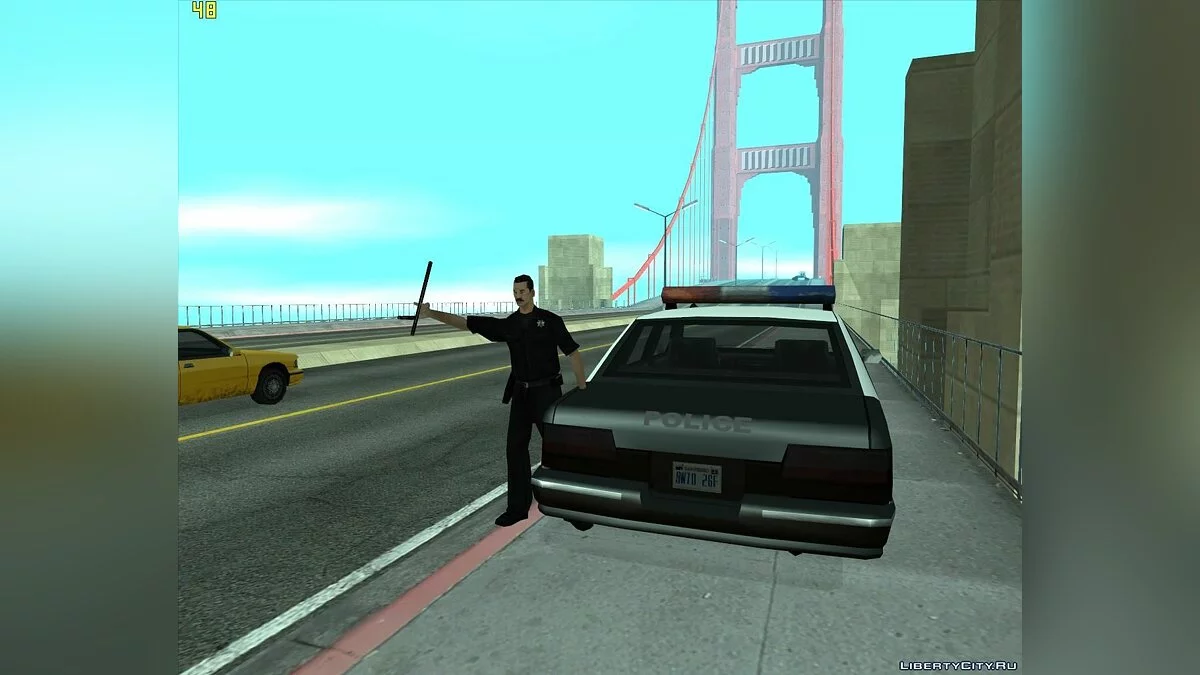 ГАИшник на мосту Гант v3 / GTA San Andreas