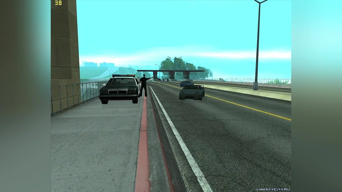 ГАИшник на мосту Гант v3 / GTA San Andreas