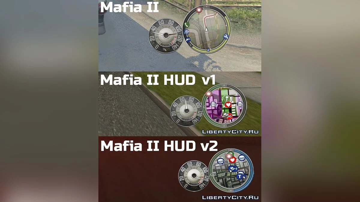Mafia II HUD v2 [4:3] / GTA San Andreas