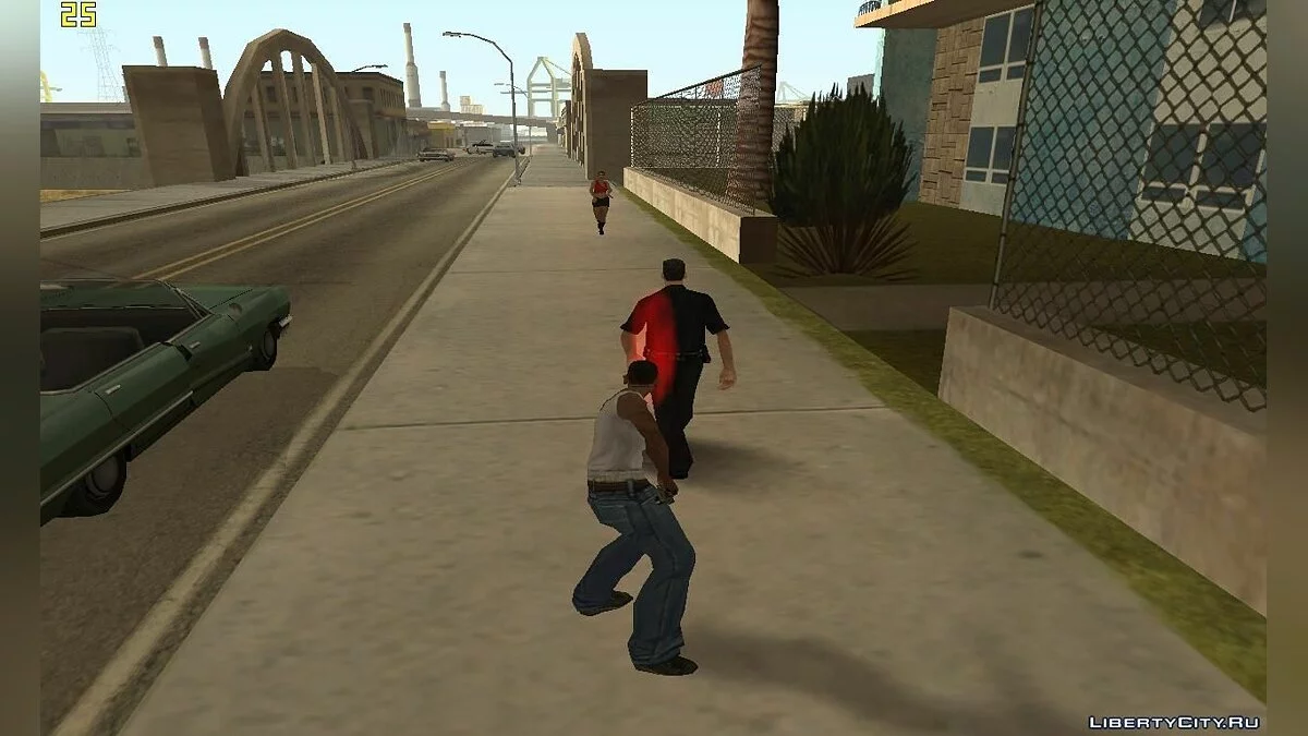 Взорвать мозг любому прохожему / GTA San Andreas