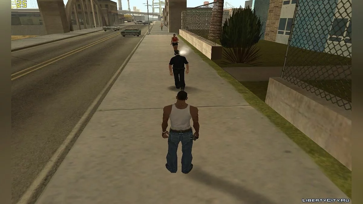 Взорвать мозг любому прохожему / GTA San Andreas