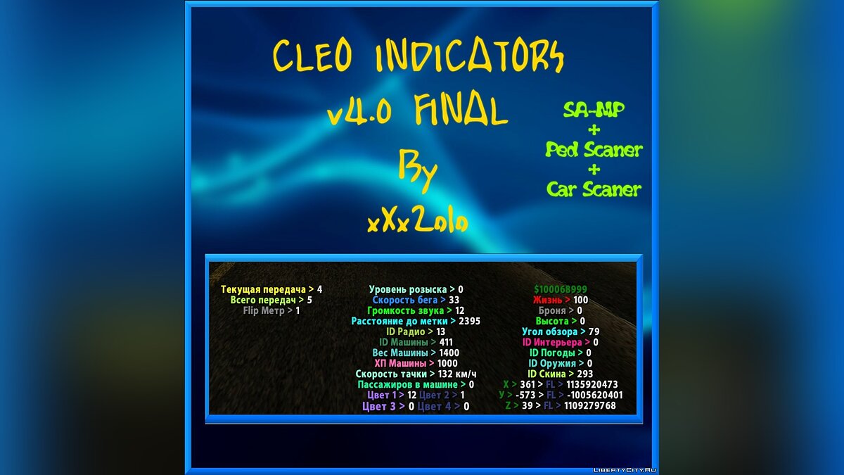 Скачать CLEO Indicators V4.0 FINAL для GTA San Andreas