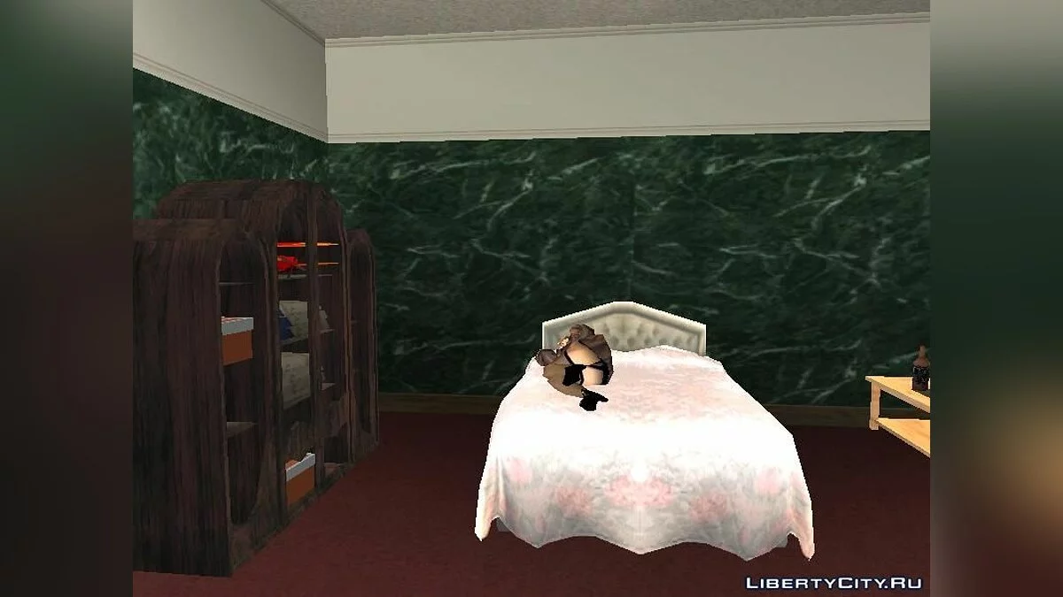 Новый интерьер и проститутка в доме CJ / GTA San Andreas