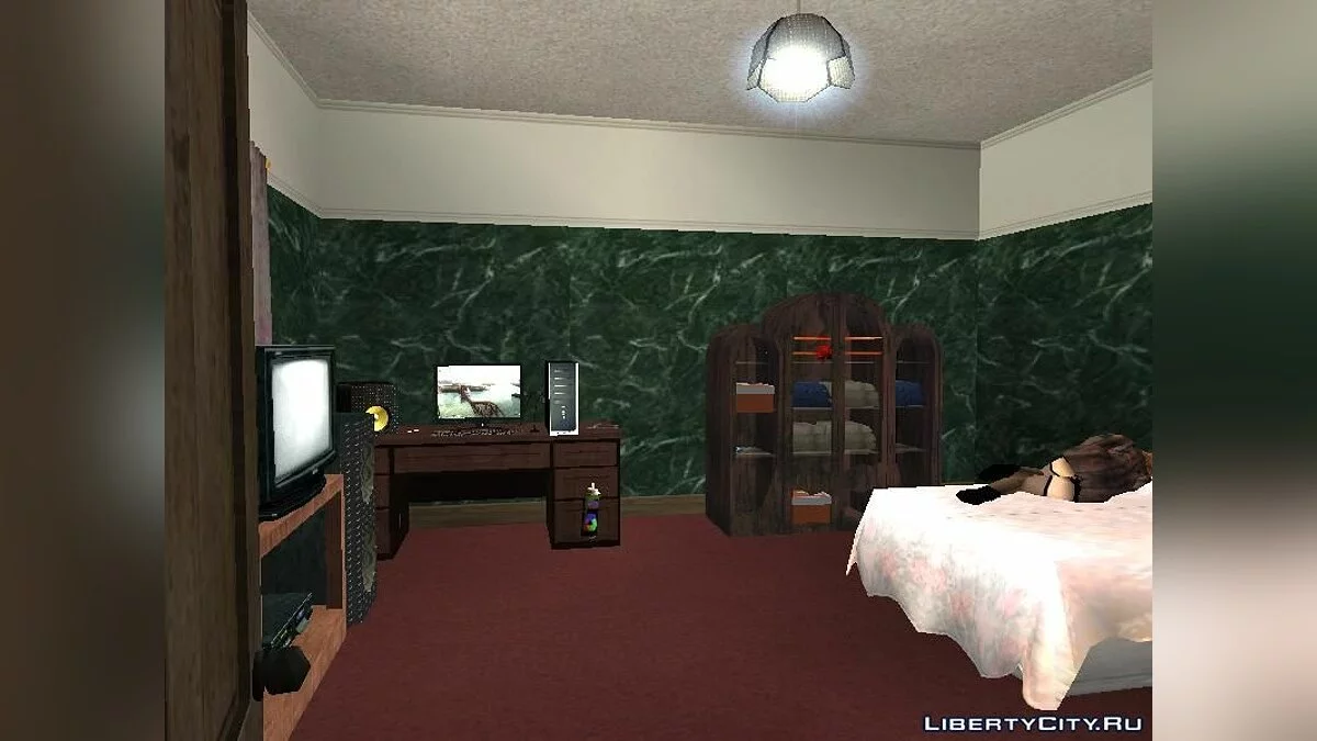 Новый интерьер и проститутка в доме CJ / GTA San Andreas