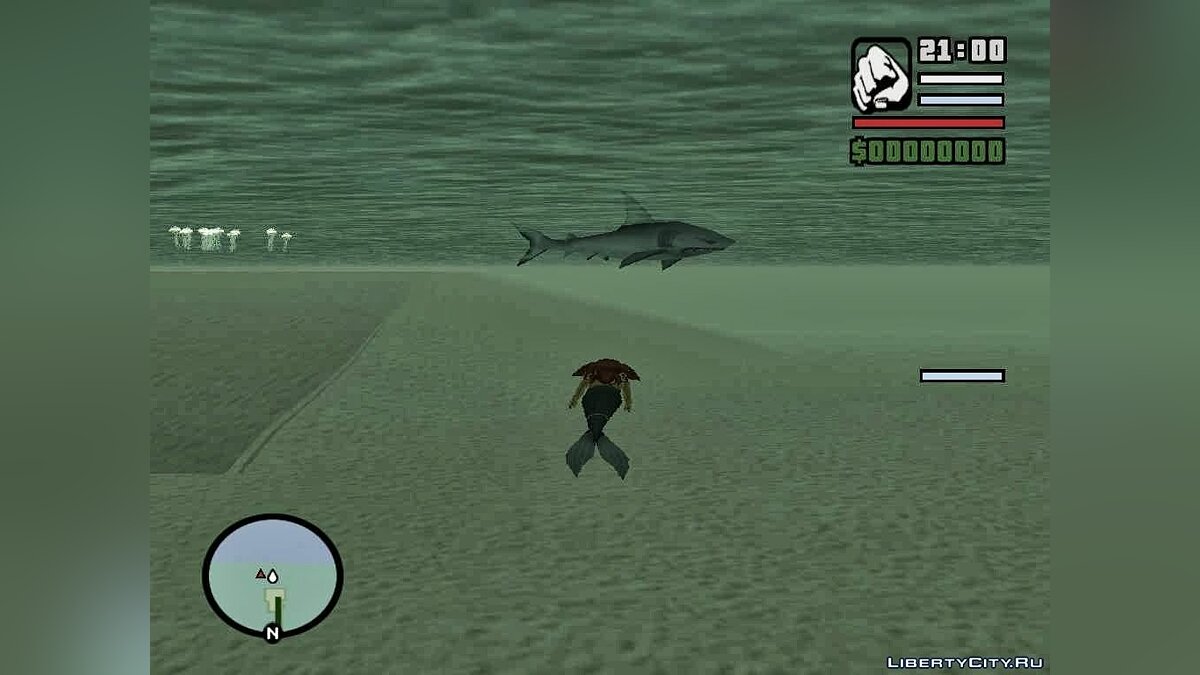 Скачать GTA SA Mermaid Mod v3.0 для GTA San Andreas