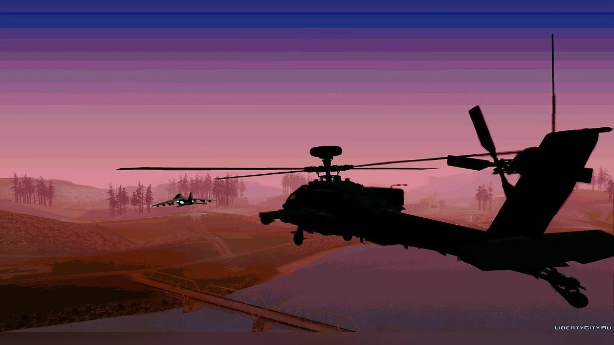 Тепловые ловушки для Hunter / GTA San Andreas